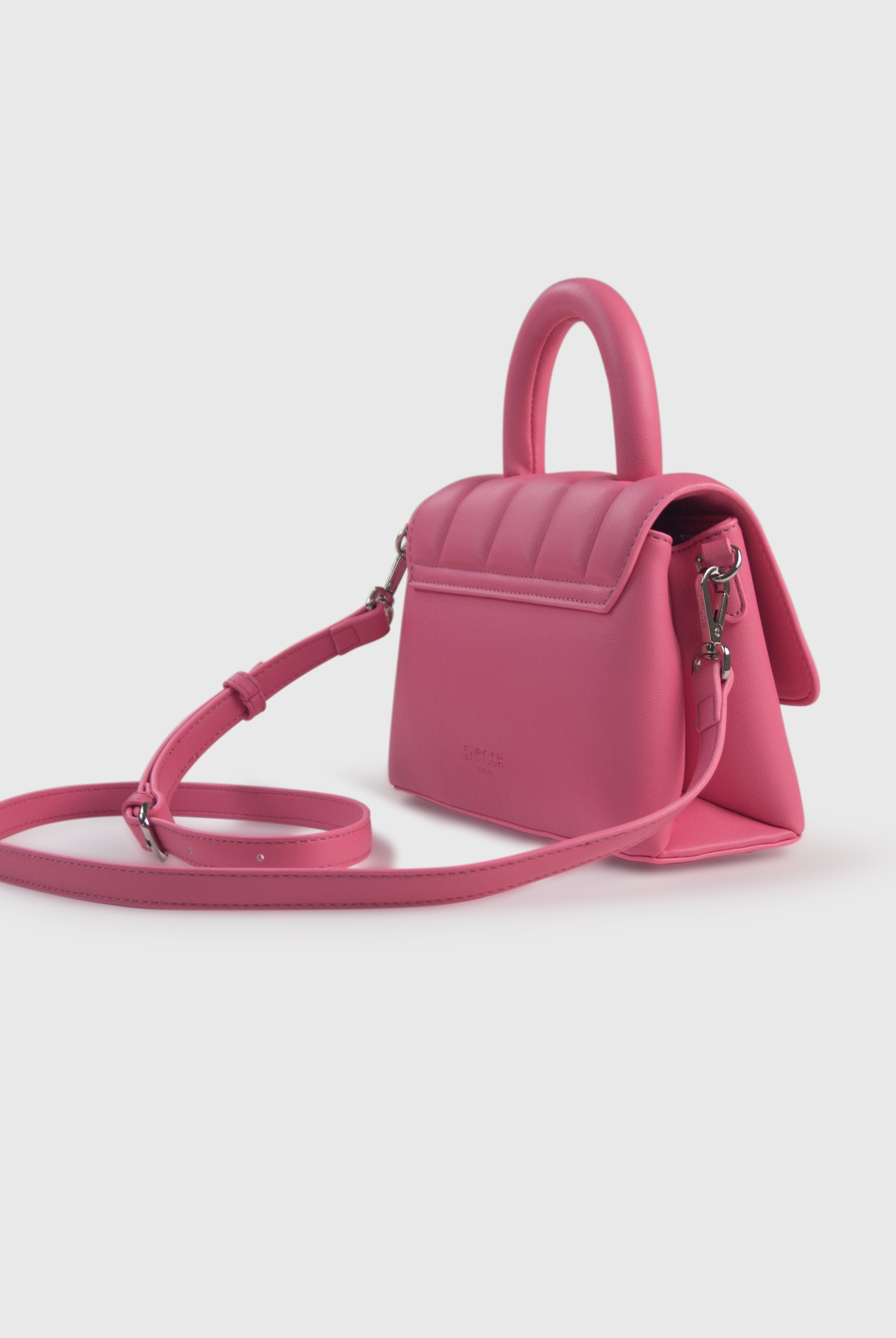 EVA MINI Rosa - Borsa in similpelle premium con patta trapuntata | ENPOSH