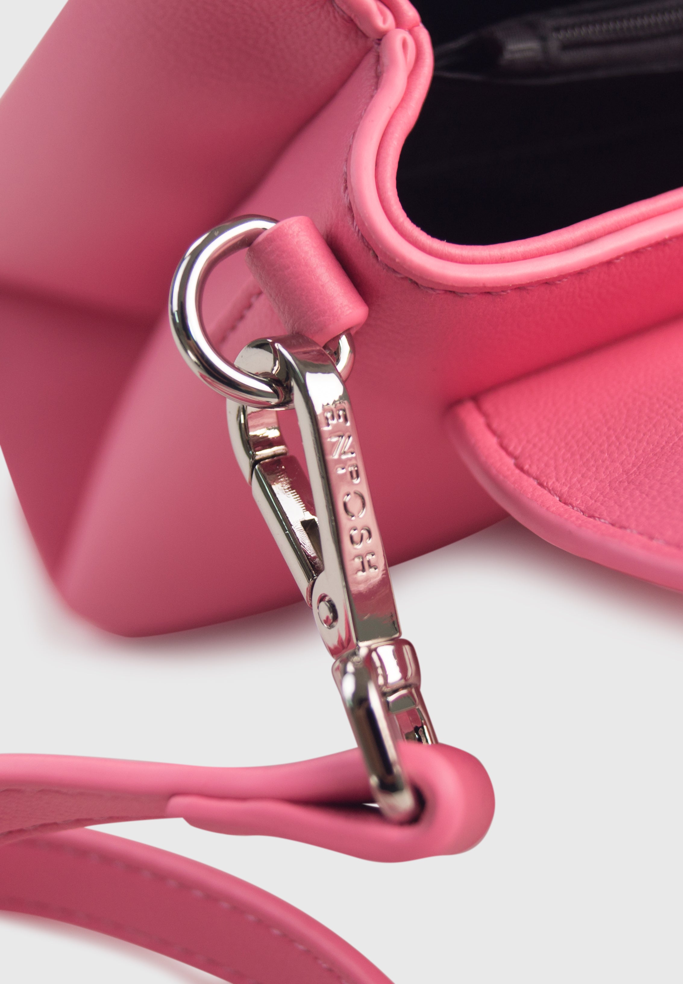 EVA MINI Rosa - Borsa in similpelle premium con patta trapuntata | ENPOSH