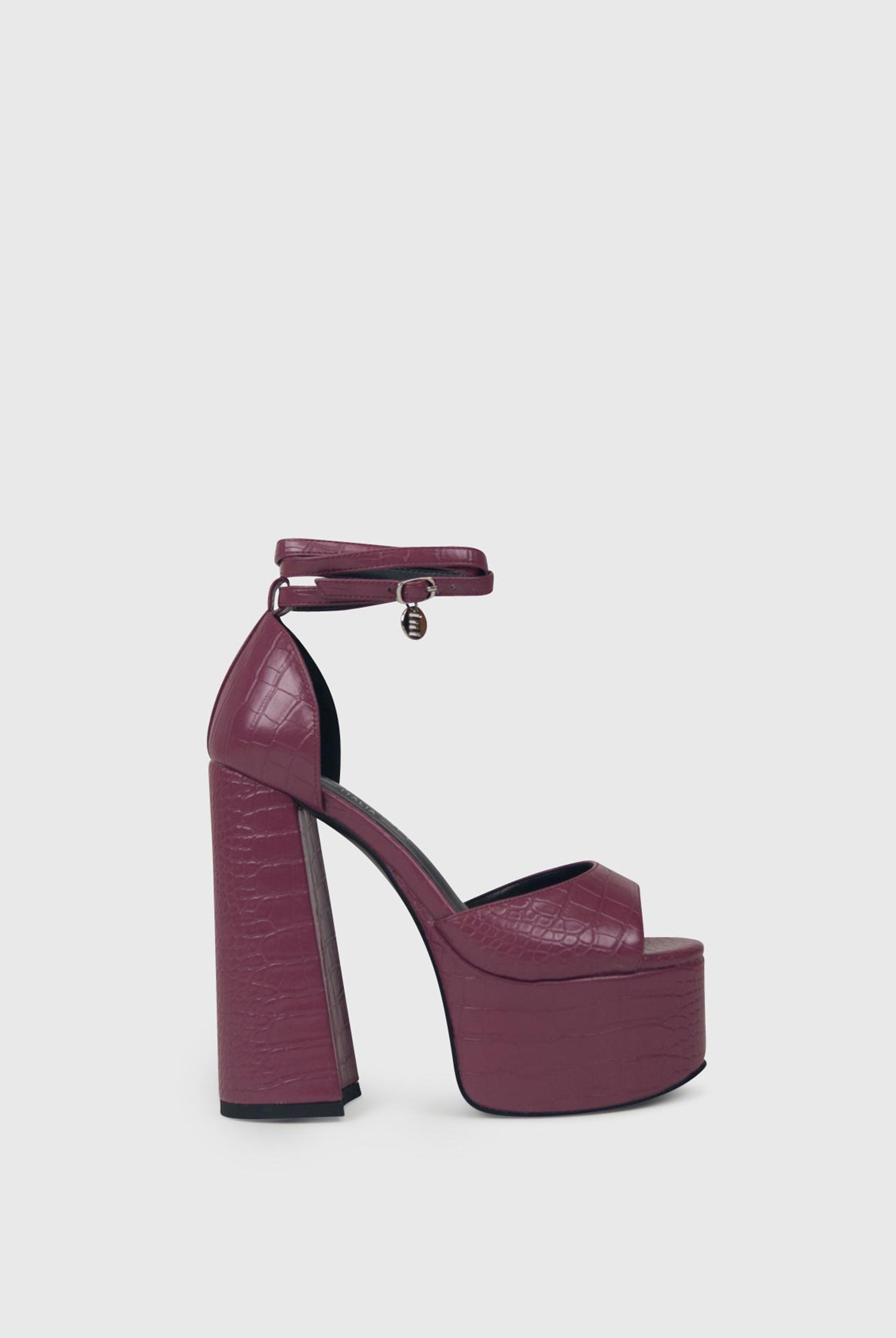 NATY Malva - Sandali plateau alto e lacci in caviglia | ENPOSH