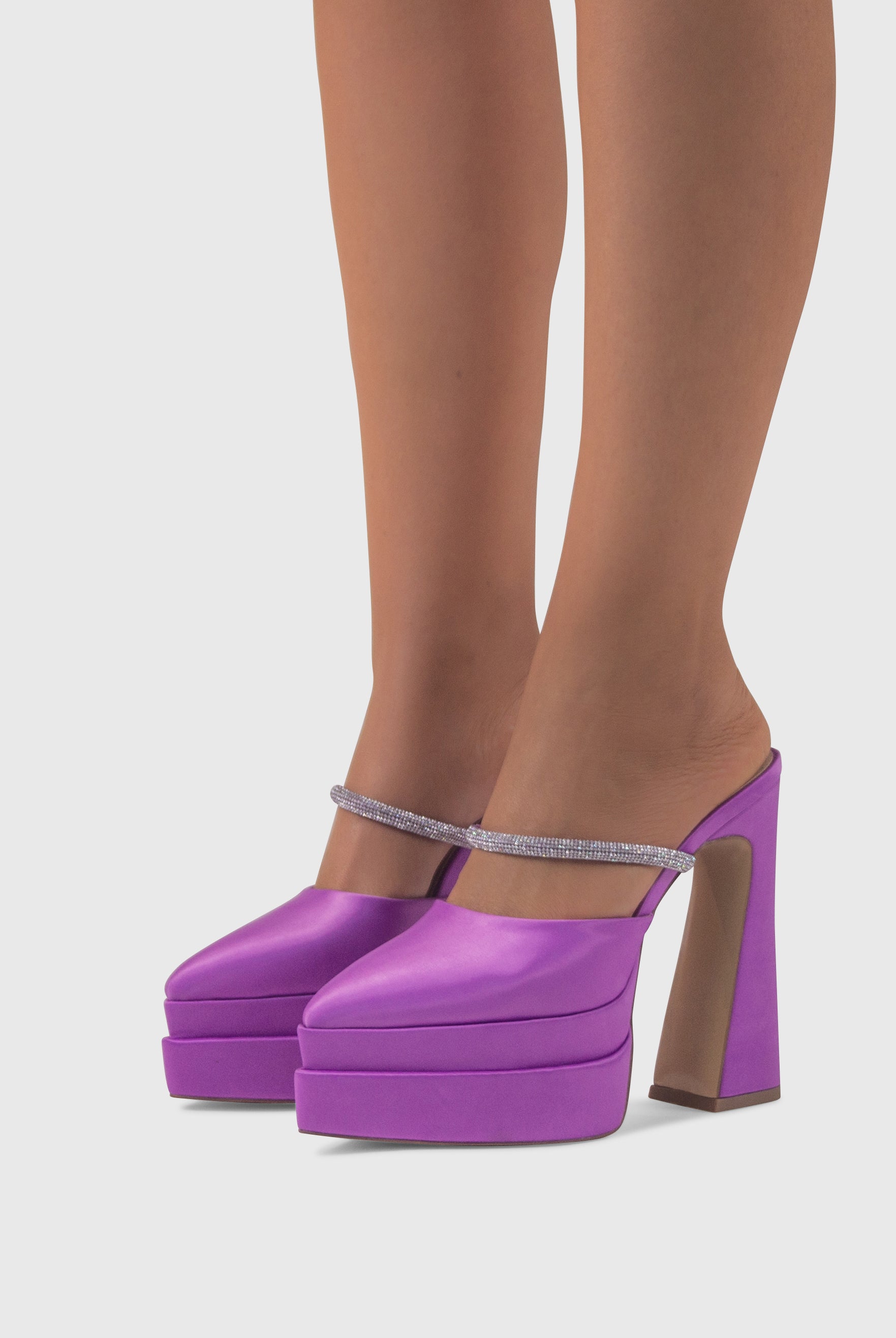 PANDORA Lilla - Mules tacchi alti con plateau | ENPOSH