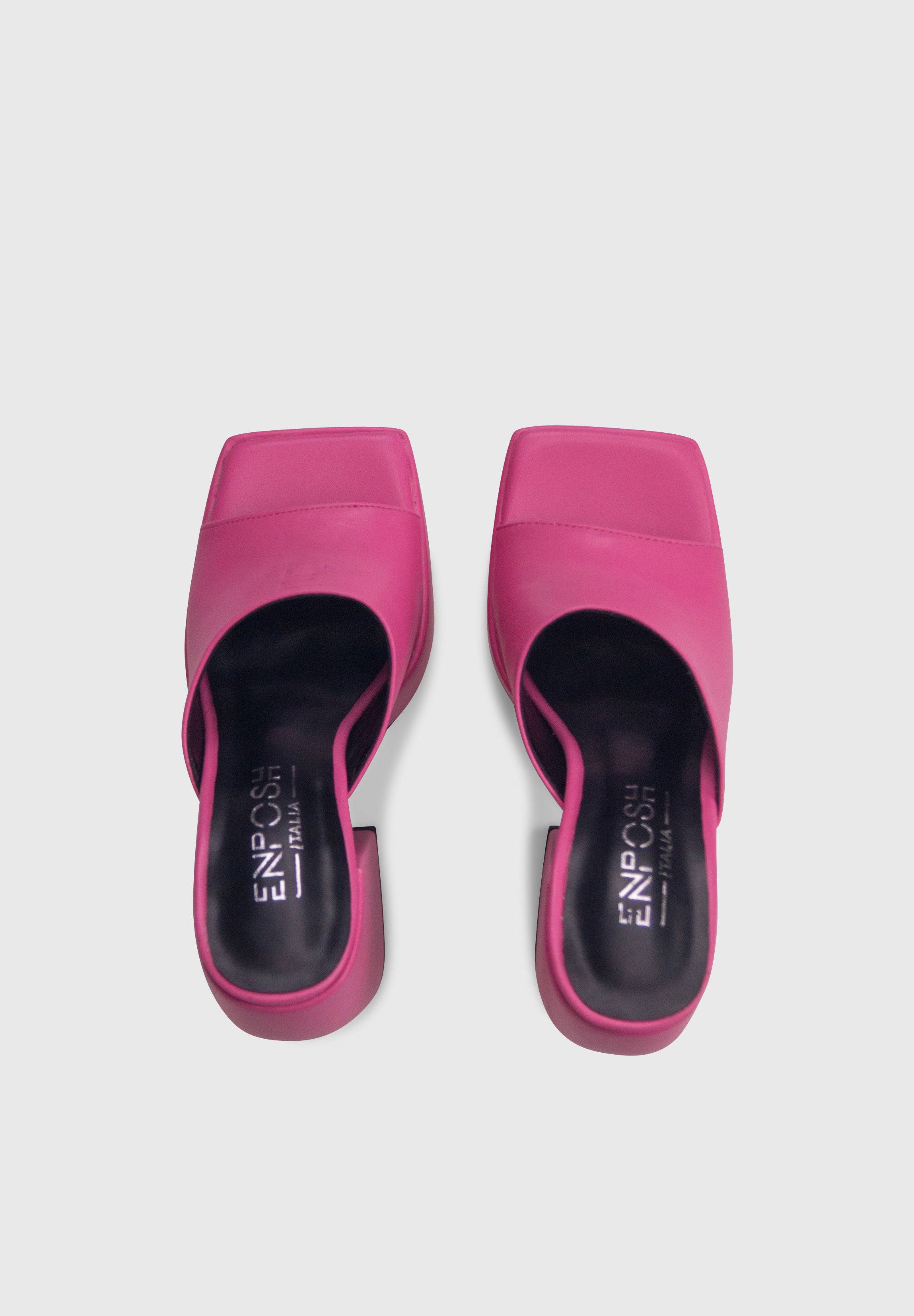NARMY Hot Pink - Sandali con tacco e plateau | ENPOSH