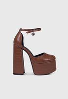 PAMY CHOCO CROC - Décolléte punta tonda plateau alto | ENPOSH