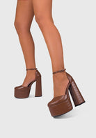 PAMY CHOCO CROC - Décolléte punta tonda plateau alto | ENPOSH